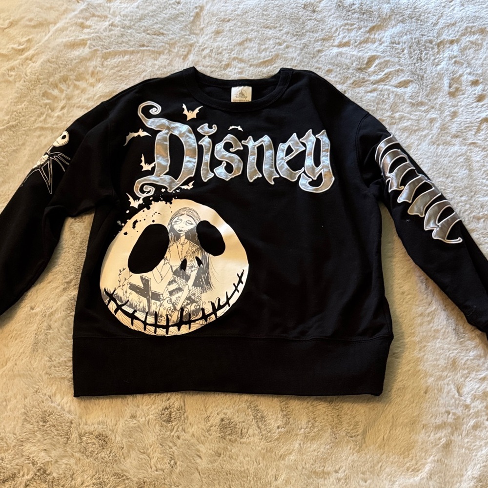 Disney kids Jack Skellington Black and White Crewneck